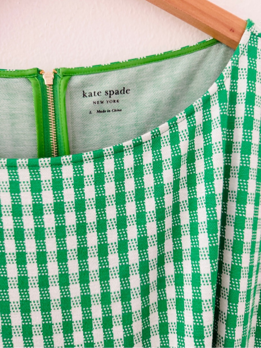 Kate Spade Jazzy Gingham Ponte Fiorella Dress - Picture 5 of 6